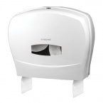 Диспенсер для туалетной бумаги LAIMA PROFESSIONAL 601428 (Система T1/T2), большой, белый, ABS-пластик
